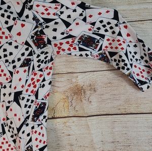 VINTAGE Carrie Allen card shirt , Sz L